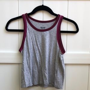 Target Grey & Pink Tank Top In Women